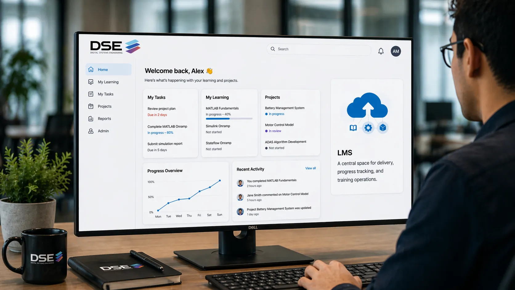 Learning platform placeholder visual