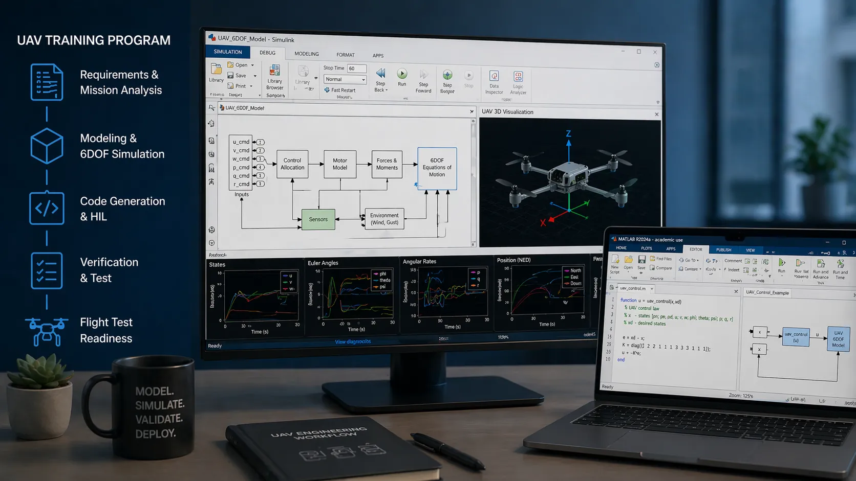 UAV training program workflow visual